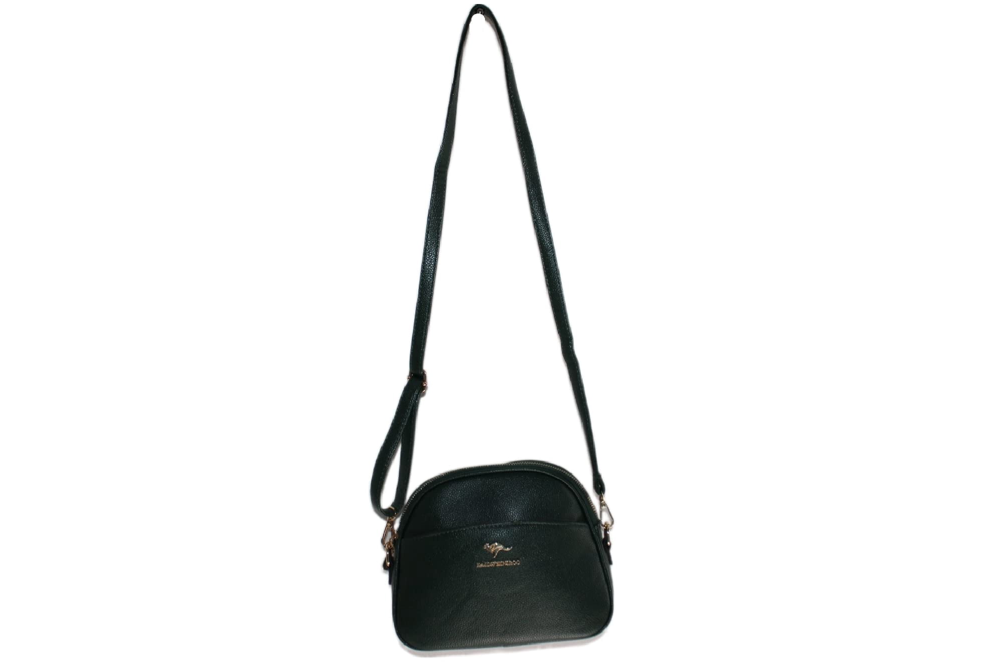 Small Green Faux Leather Crossbody Handbag for Women - Stylish Lightweight Crossbody Messenger Bag - Vegan Leather Durable Shoulder Purse for Fashionable Ladies