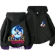 thumbnail image 3 of Sudadera con capucha y cremallera para niños con estampado de dibujos animados de Sonic Lightning, sudadera de manga larga para otoño/invierno, chaqueta informal para niños de 2 a 12 años y niñas, 3 of 5
