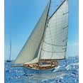 thumbnail image 3 of Nautical Duvet Cover Set, Sailboat on the Sea Regatta Race Yacht and Windy Weather Competition Theme, Decorative 3 Piece Bedding Set with 2 Pillow Shams, Queen Size, Blue White Brown, by Ambesonne, 3 of 3