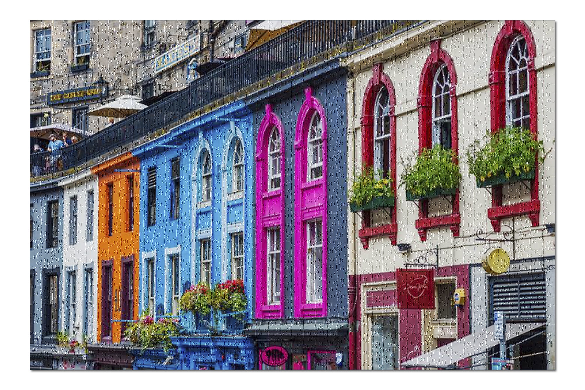 Edinburgh, Scotland Bright Colorful Houses 9027496 (20x30 Premium