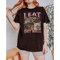 thumbnail image 2 of I Eat Cement Funny Cat Meme Bootleg Graphic T-Shirt, Multicolors, Size S-5XL, 2 of 5