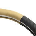 thumbnail image 6 of Black Beige PU Leather Car Steering Wheel Cover Enhanced Driving Pleasure, 6 of 12