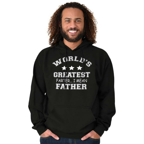 Worlds Greatest Farter Father Funny Hoodie Hooded Sweatshirt Men Brisco Brands S