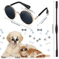 thumbnail image 4 of Conjunto de sombrero solar y gafas de sol para perros pequeños Jadive azul, 4 of 7