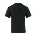 thumbnail image 4 of Njoeus Basic Tops Men's Tee-Shirts Men's Workout Hooded Tops T-Shirt Short Sleeve Button Gym Yoga Shirts Casual Summer Running Tees Shirt Blouses Summer Tops for Teens, 4 of 4