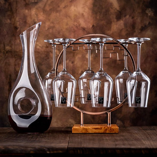 Decantador de Vino de 2 Piezas, Aireador de Vino Tinto, Accesorios para Vino, Hogar, Cafetería, Cocina Baoblaze Decantador de vino