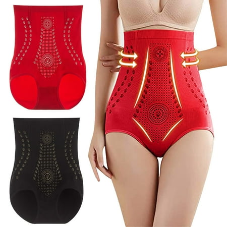 

qazqa 2 piece far infrared negative oxygen bodysuit valentine gift honeycomb body shaping briefs breathable body shaper dark blue m