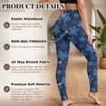 thumbnail image 4 of SEANATIVE Leggings for Women Workout Leggings Sea Turtle Navy Blue, S, 4 of 6