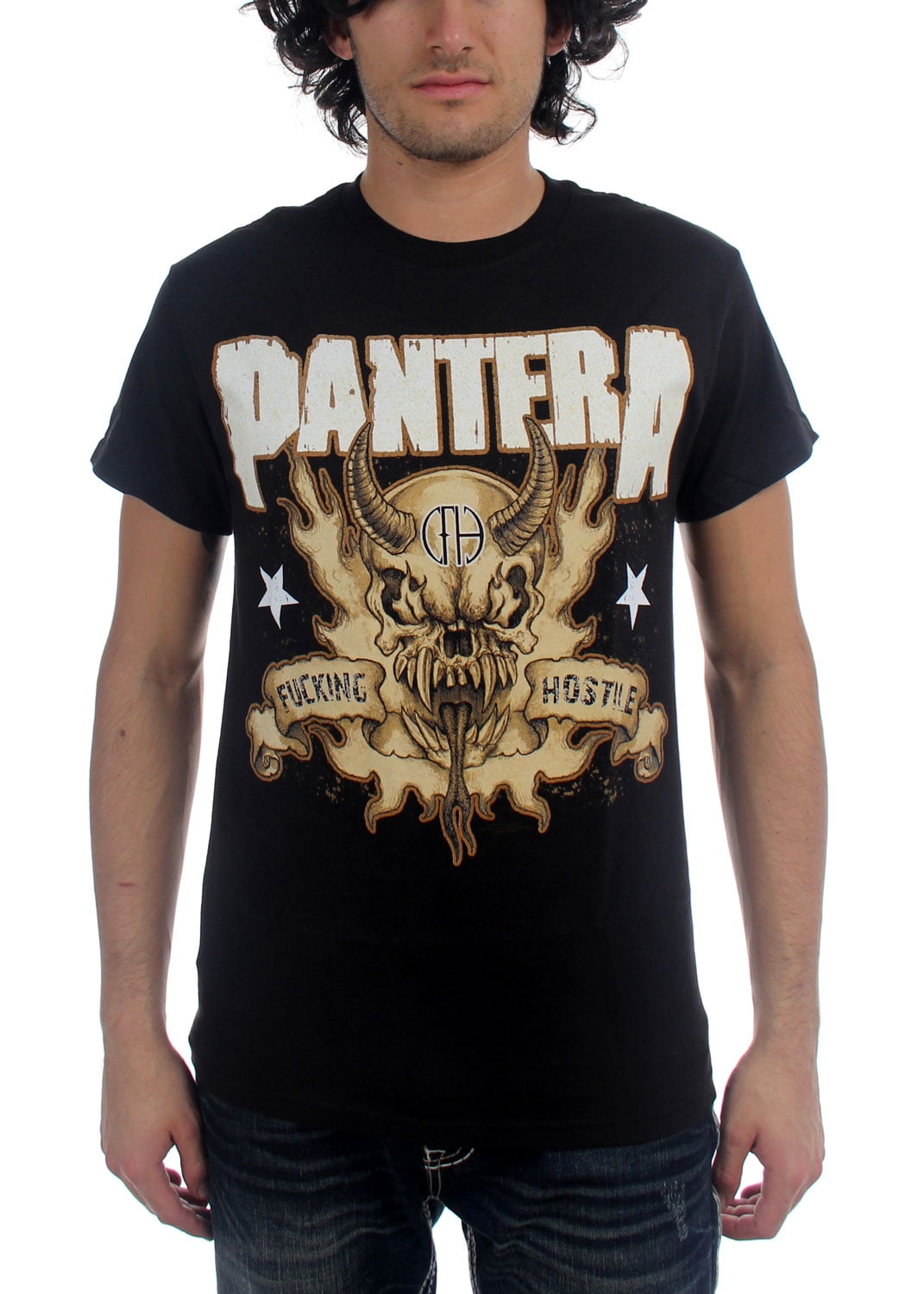 Music Tee PANTERA HOSTILE SKULL