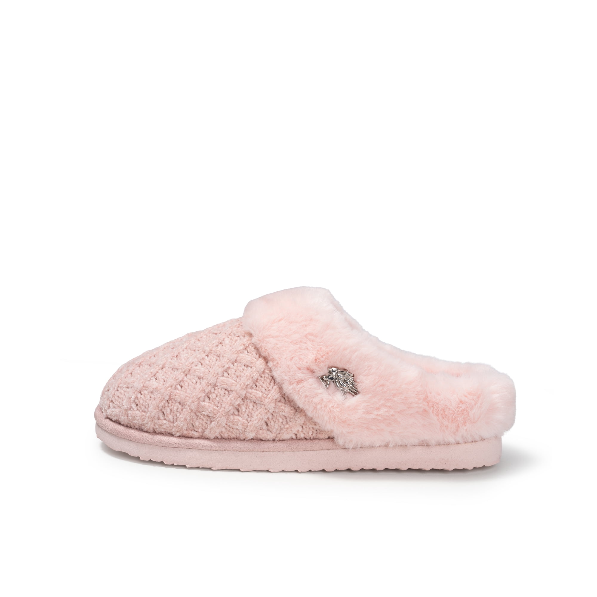 U.S. Polo Assn. Womens Cable Knit Slipper
