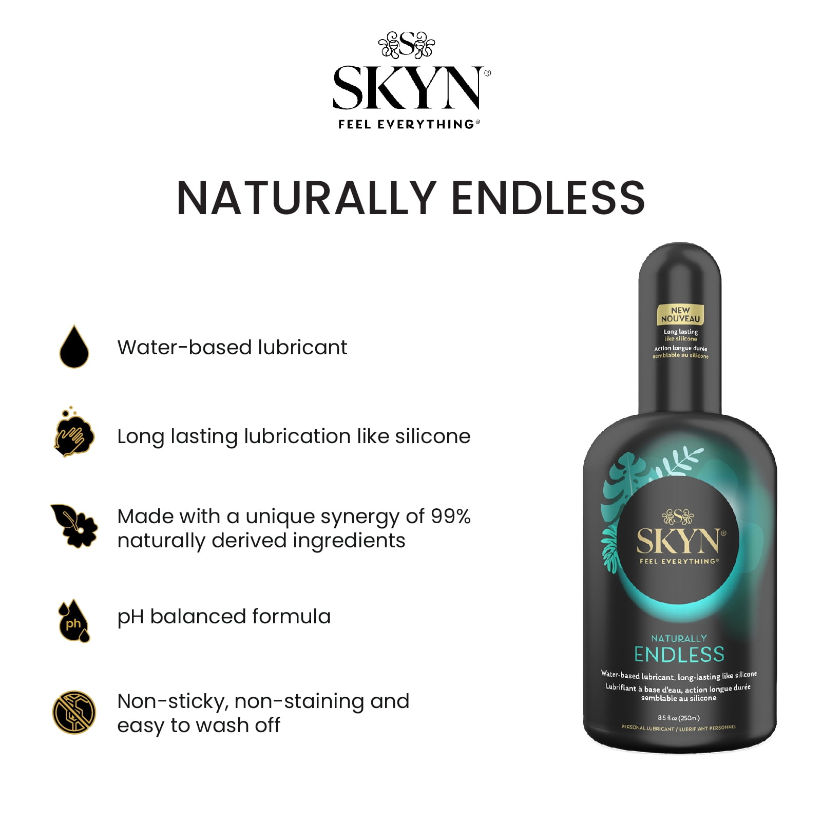 skyn personal lubricant reviews SKYN Naturally Endless Lubricant main image 0