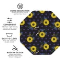 thumbnail image 3 of Kdxio Sunflowers Funny Coasters,4 Pcs Leather Coasters,Housewarming Gifts,Protect Furniture from Water Marks Scratch and Damage, 3 of 8