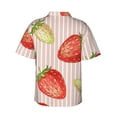 thumbnail image 3 of Bixox Men's Hawaiian Shirts Men's Strawberries Print Short-Sleeve Shirt-3X-Large, 3 of 8