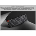 thumbnail image 4 of Keychron K3 Max RGB Low Profile Hot-swappable Wireless Mechanical Keyboard - 2.4GHz/Bluetooth/USB-C, Brown Switch, Aluminum Frame, 75% Layout (Keys 84), Carbon Black (K3M-H3), 4 of 8