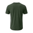 thumbnail image 4 of longantii Henley Shirt for Men Fashion Henley Short Sleeve T-Shirts Breathable Plain Cotton Pullovers 2026 Summer Beach Workout Shirts Army Green XXXL, 4 of 6
