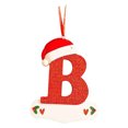 thumbnail image 2 of Agiferg Pendentif Lettre de Petit Chapeau Rouge de Noël Bricolage Nom Inscriptible Pendentif Lettre 26, 2 of 4