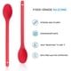 thumbnail image 1 of Juego de cucharas de cocina antiadherentes de silicona de 2 piezas, sin BPA, juego de cucharas de cocina resistentes al calor para agitar, recoger y mezclar, 1 of 7