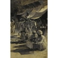 thumbnail image 2 of Edwin Lord Weeks 11x14 Gold Ornate Wood Frame and Double Matted Museum Art Print Titled - Untitled, Street Life (circa 1890s), 2 of 4
