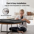 thumbnail image 2 of PERLESMITH Support Universel pour Téléviseur de 20 à 75 Pouces, Support de Table Réglable en Hauteur, Pieds de Remplacement pour Téléviseur à Grande Capacité de Charge avec Supports en Acier, 2 of 7