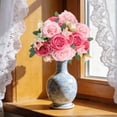 thumbnail image 6 of Tyidzon Artificial Flowers Vintage Faux Rose Bouquet Fake Flower for Vase Silk Floral Arrangements for Table Centerpiece Wedding Decoration Indoor Home Decor, 6 of 7