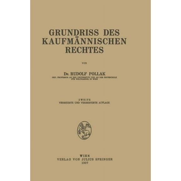 Grundriss Des KaufmÃ¤nnischen Rechtes, (Paperback)