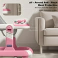 thumbnail image 5 of BEJOLO 5-in-1 Baby Walker with Adjustable Height, Removable Seat & Toy Tray – Non-Slip Design for Infants (Pink), 5 of 8