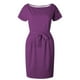 thumbnail image 5 of Vestido de verano para mujer con cinturón: manga corta, informal/para salir, fácil de cuidar, versátil para diversas ocasiones., 5 of 5