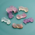 thumbnail image 3 of 1PC Natural Quartz Crystal Fluorite Skull Carved Seahorse Healing K6W2, 3 of 9