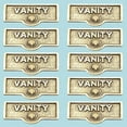 thumbnail image 2 of 10 Switch Plate Tags VANITY Name Signs Labels Lacquered Brass Traditional Engraved Wall Light Switch Cover Labels | Renovators Supply, 2 of 2