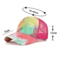 thumbnail image 7 of Cheers.US Unisex Men Women Fashion Tie Dye Adjustable Snapback Outdoor Sport Hat Cotton Hip Hop Baseball Cap, 7 of 7