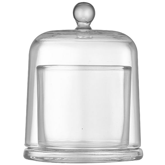 OFFIGAM Vintage Butter Dish with Lid and Transparent Aromatherapy Candle Cup Set - Kitchen Storage and Home Decor