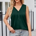 thumbnail image 6 of Timegard Womens Tank Tops Ruched Solid Color Loose Sleeveless Tops Casual Comfy Lightweight Tee Shirts, 6 of 6