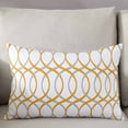 thumbnail image 3 of Abstract Gray Orange Throw Pillow Cover,Modern Geometric Nordic Style Rectangle Decorative Pillow Case Protector Soft Cushion Cover Lumbar Pillowcase for Couch Sofa Bedroom Car Chair Decor 20x26 Inch, 3 of 8