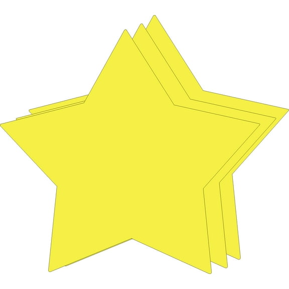 SHAPES ETC. Star Bright Neon Single Color Super Cut-Outs- 8” x 8”