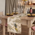 thumbnail image 3 of Vintage Bee Cotton Linen Table Runner for Dining Kitchen, Vintage Brown Tree Branch Wedding Outdoor Party Tablerunners Decoration, Dresser Scarf Coffee Tablecloth Runners 13x60 Inches, 3 of 9