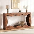 thumbnail image 3 of QinaQin 63 Inch Entryway Table, Console Table with Storage, Brown, 3 of 7