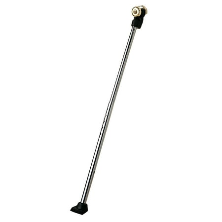 Adjustable Door Handle Home Security Bar – Metal Rod Extends from 33 5/8” to 38 7/8” (Best Patio Door Security Bar)