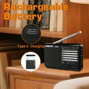 XHDATA D-328 Portable DSP Small Stereo Radio FM/AM/SW MP3 Player Support TF Card Rechargeable Battery Earphone Jack
