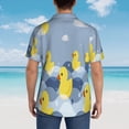 thumbnail image 4 of Susaid ducklings swim on the sea waves Print Hawaiian Shirts for Men Women,Hawaiian Summer Short-Sleeve Casual Relaxed-Fit Button-Down,Small, 4 of 7