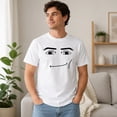 thumbnail image 6 of Smirking Face Graphic T-Shirt, Funny Meme Style Unisex Classic Tee, 6 of 9