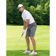 thumbnail image 4 of PULI Men’s 10" Golf Shorts Dress Casual Summer Flat Front Lightweight Travel Shorts with Pockets, 4 of 6