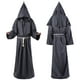 thumbnail image 5 of Túnica de monje medieval, disfraz de mago, disfraz de sacerdote de Pascua de alta calidad para Halloween, disfraz de festival con chal, 5 of 5