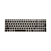 PcProfessional Black Ultra Thin Silicone Gel Keyboard Cover for Lenovo IdeaPad Z50, Y50, Y500 G575, G770, G580, G585, Flex 15, Flex 2 15 Laptop