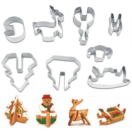 zerone 8pcs christmas stainless steel food graded cookie mold biscuit cutters christmas baking decor tool - Christmas Cookie Cutters Walmart zerone 8pcs christmas stainless steel food graded cookie mold biscuit cutters christmas baking decor tool - Christmas Cookie Cutters Walmart