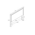 thumbnail image 2 of Linon Contempo Full/Queen Wood Upholstered Headboard in Natural, 2 of 9