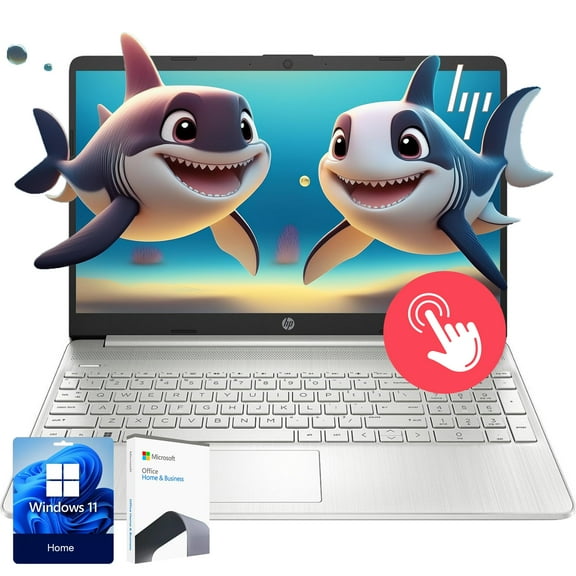 HP Pavilion 15.6" HD Laptop, Touch Screen, Intel 6-Core Processor, 40GB RAM,1TB SSD Storage   128GB External Drive, USB Type-C, HDMI, Win 11, Office Trial, (2025)