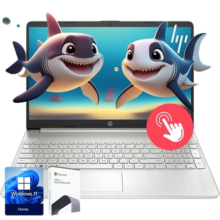 HP Pavilion 15.6" HD Laptop, Touch Screen, Intel 6-Core Processor, 40GB RAM,1TB SSD Storage + 128GB External Drive, USB Type-C, HDMI, Win 11, Office Trial, (2025)