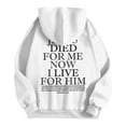 thumbnail image 2 of SIYUDAN Women's Sweatshirts Hoodies Jesus Hoodies Letter Print Christian Sweatshirt Oversized Womens Pullover Hoodie Fall Clothes Women Workout Wear, 2 of 4