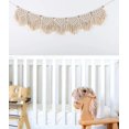 thumbnail image 2 of Macrame Wall Hanging Handmade Woven Tapestry Cotton Crochet Garland Banner Handw, 2 of 4