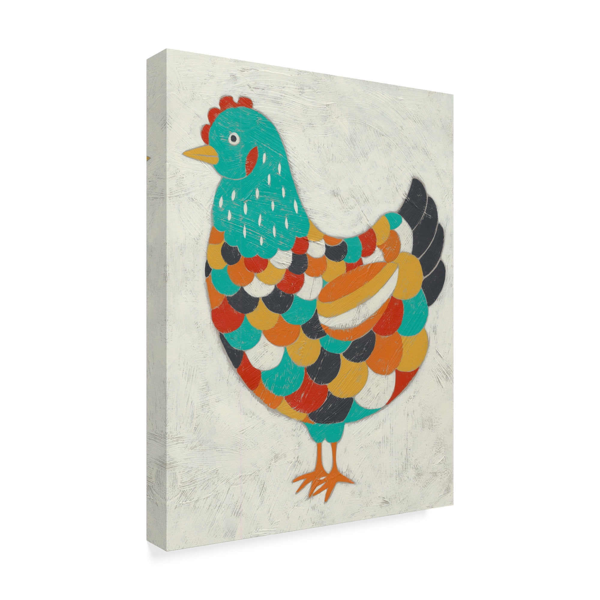 Trademark Fine Art 'Country Chickens II' Canvas Art by Chariklia Zarris